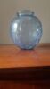 Vase boule verre craquelé