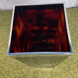 Vintage umbrella door in plexiglass and chrome