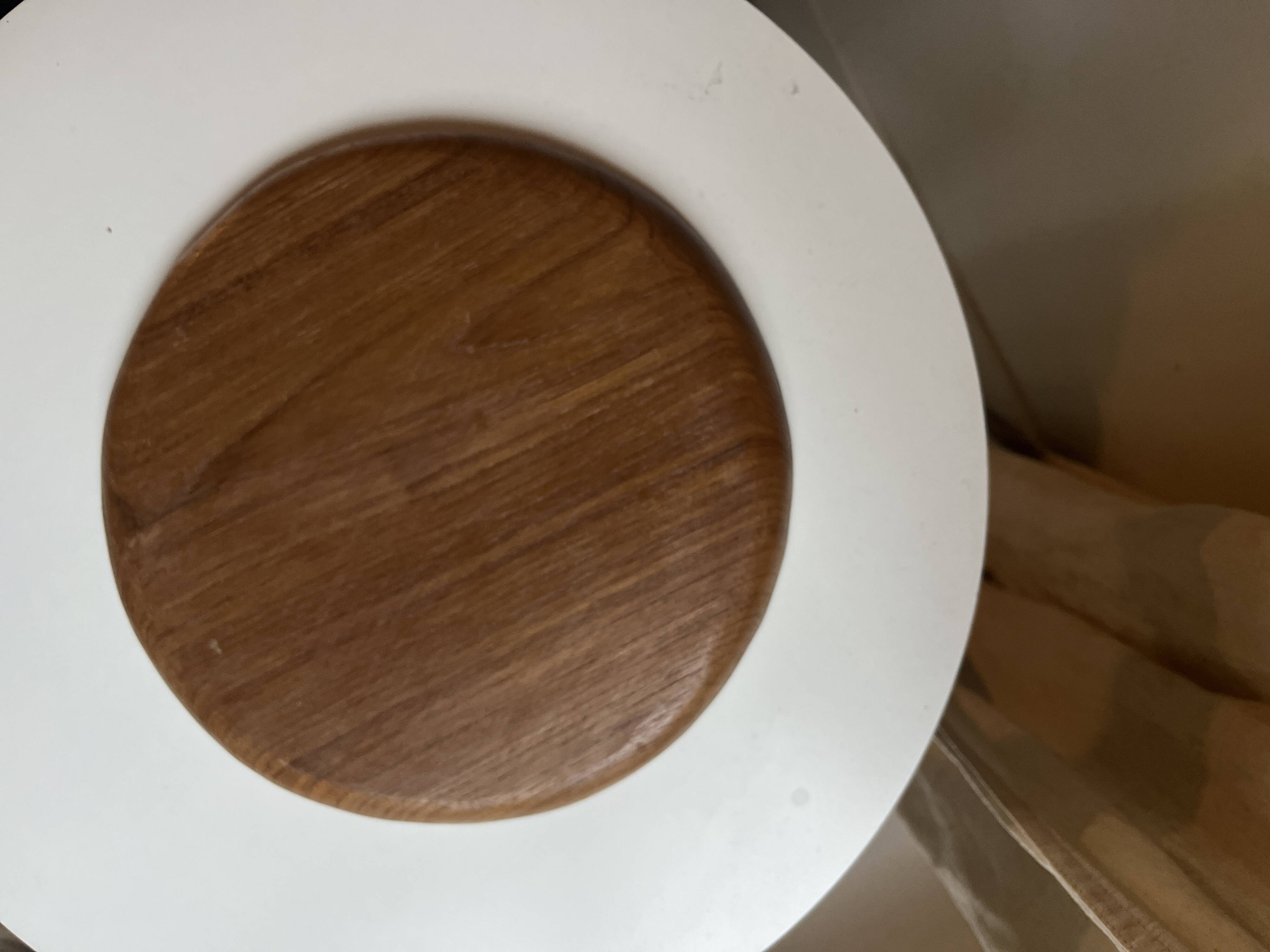 Teak aperitif tray plate, design 1960 Denmark