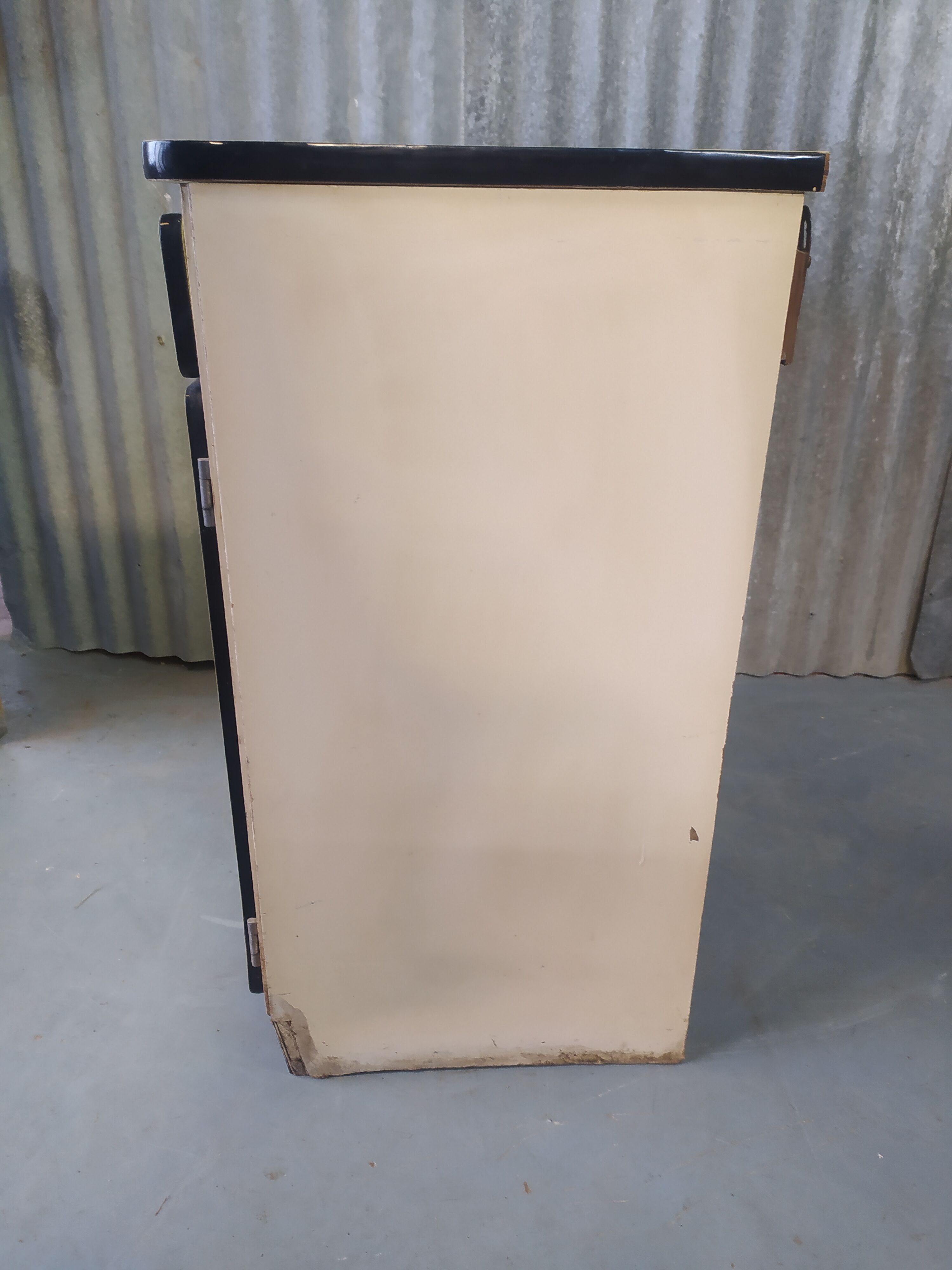 Yellow formica kitchen buffet