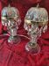 Paire lampes en verre Michelotti