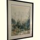 Painting signed Michel COLIN (1934) – Watercolor – Vosges undergrowth