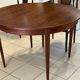 Round extendable table Rosewood Denmark vintage 1970