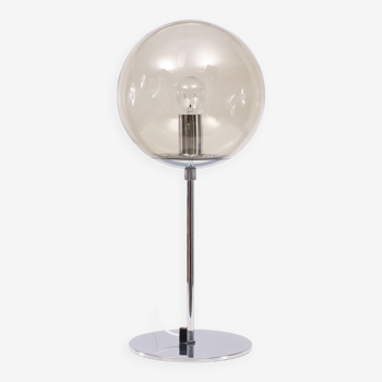 Sölken Luchten Lampe de table dôme chromée 1970 Allemagne