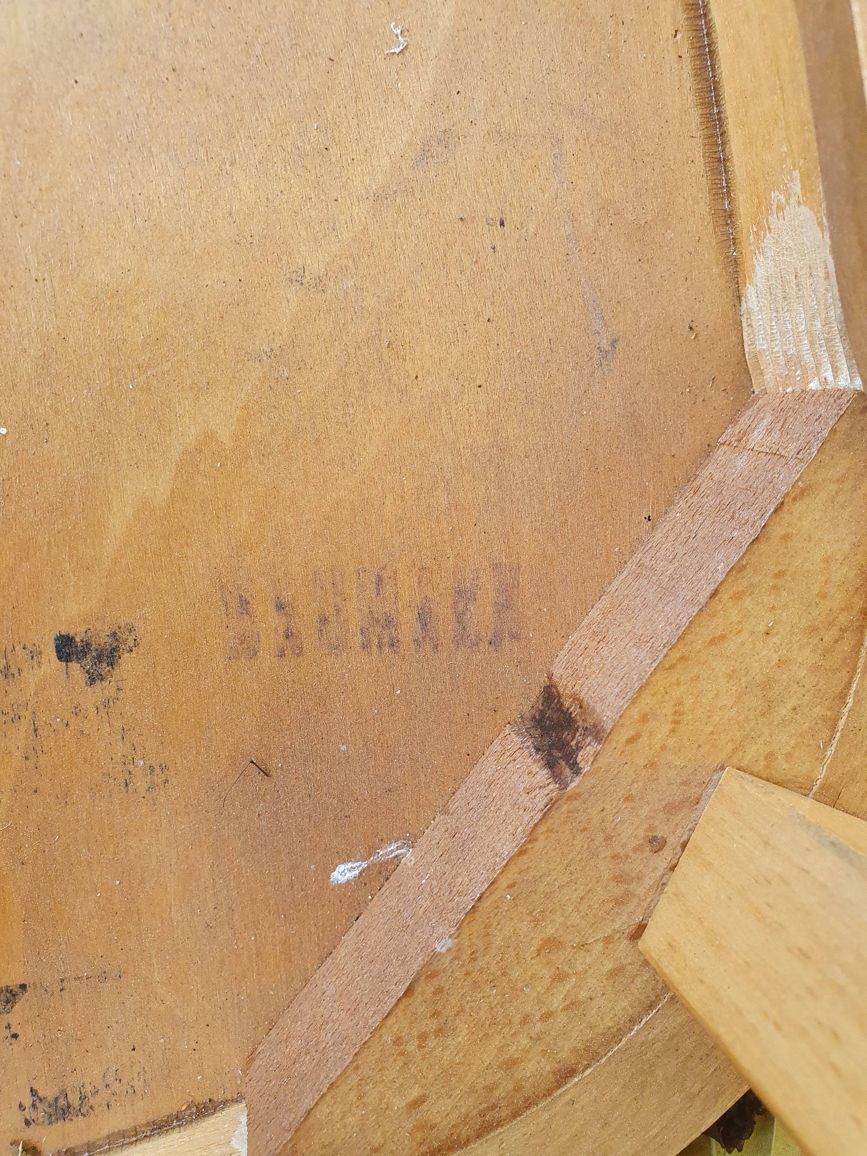 4 bistro chairs stamped Baumann