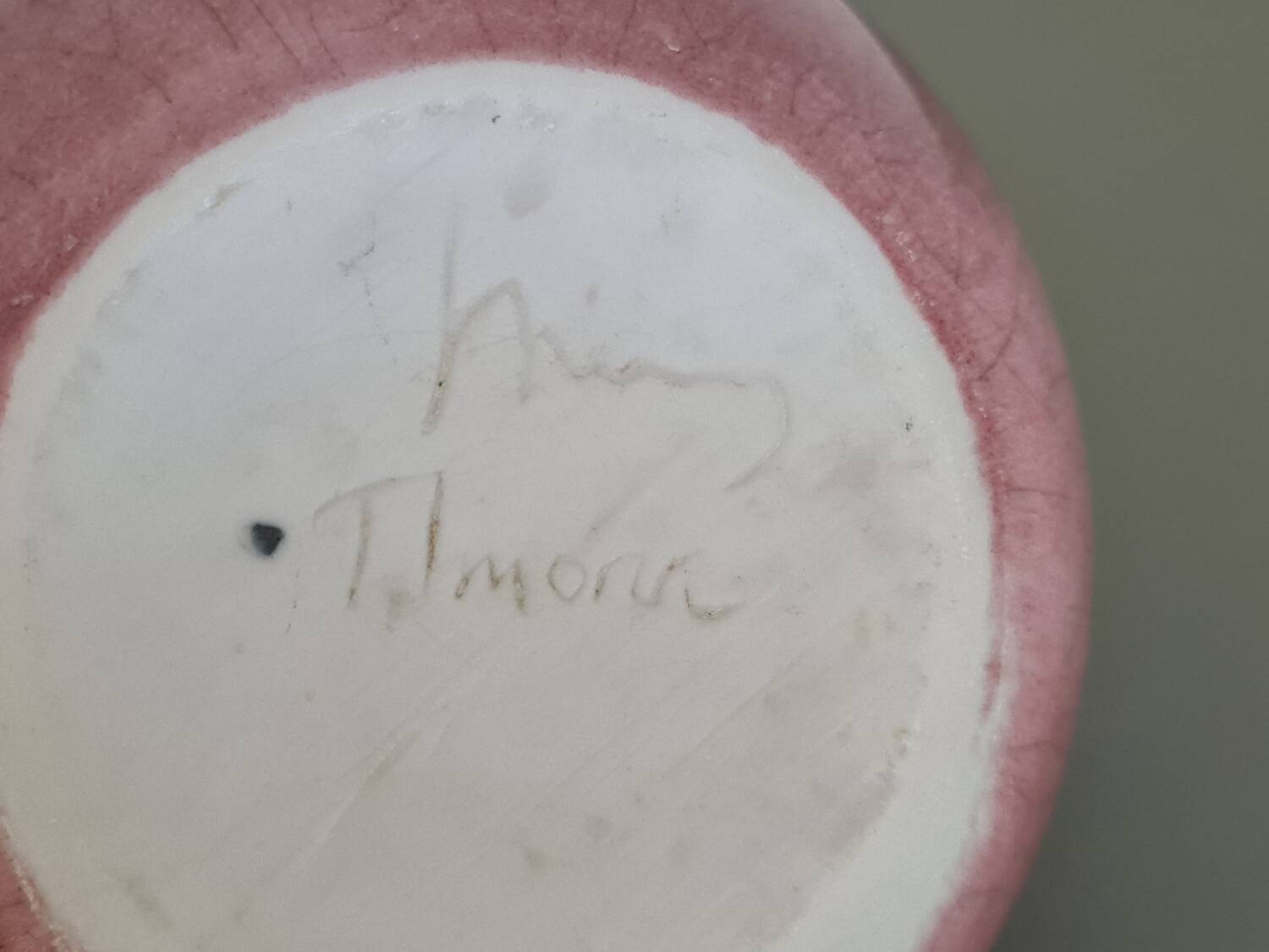 Pichet vintage français en céramique à glaçure Tim Orr