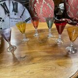 Set of 6 Hungarian crystal glasses