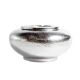 Hammered aluminum ashtray with lid for cigars and cigarettes