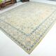 10x13 Blue & Peach Floral Antique 55s Persian Rug, 301x388Cm