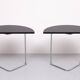 stunning set Bauhaus crescent tables. 1930s Thonet style