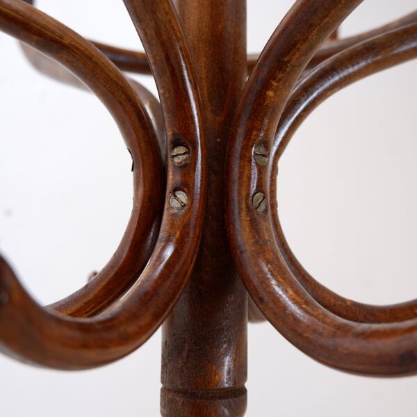 Porte manteau perroquet vintage en bois courbé