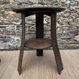 Brutalist table and chairs, wine cellar