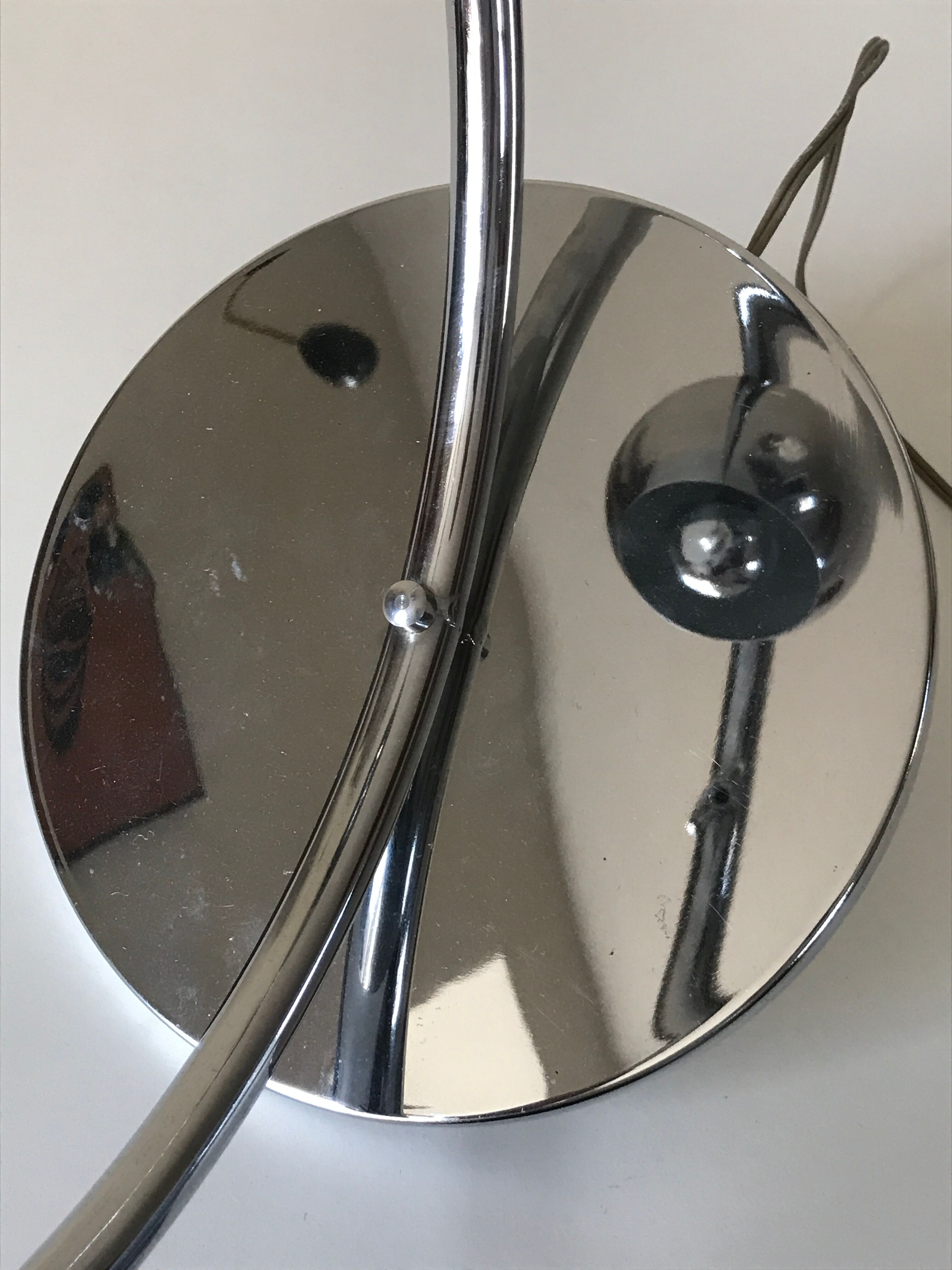 Vintage chrome eye ball lamp 70s