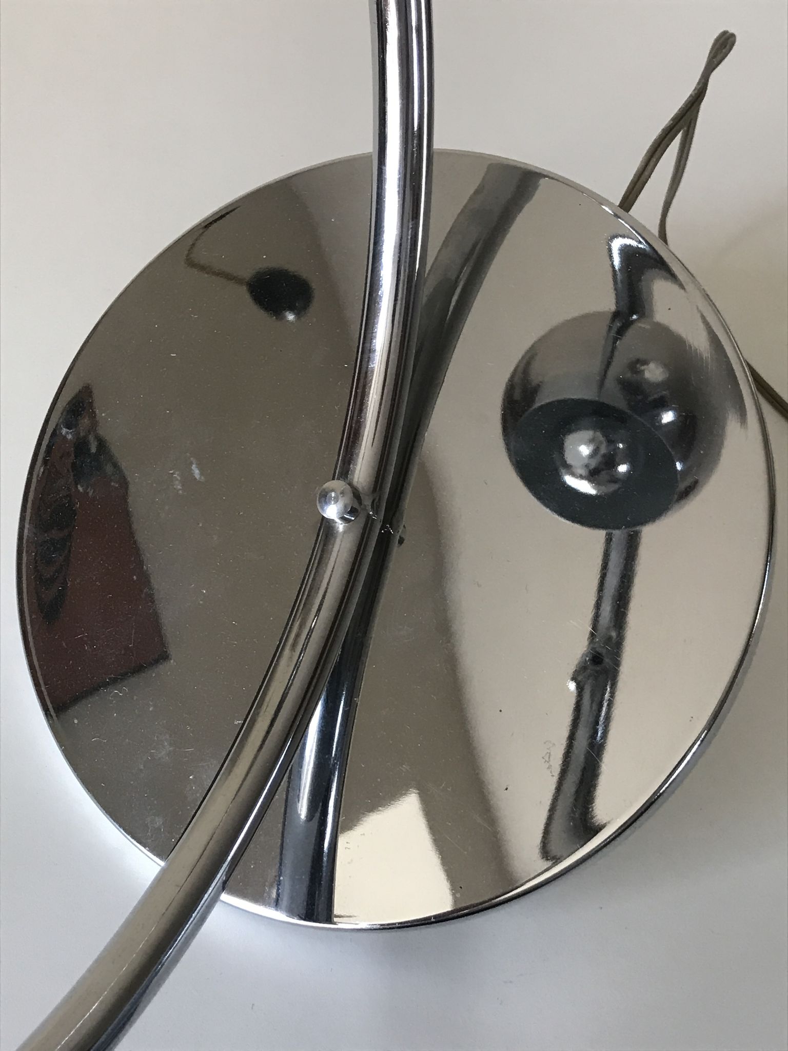 Vintage chrome eye ball lamp 70s