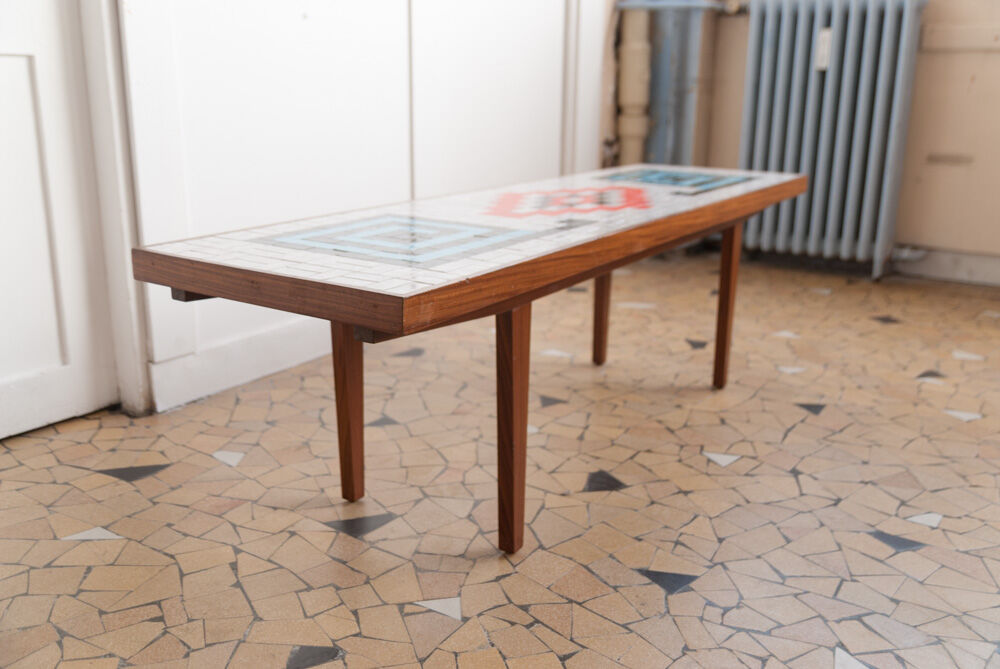 Seventies mosaic coffee table