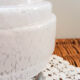 Lamp to lay vintage opaline white Clichy glass