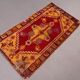 Turkish oushak rug 140x77 cm vintage carpet
