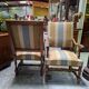 Pair of walnut armchairs – Louis XIII style – Turned and carved wood - X