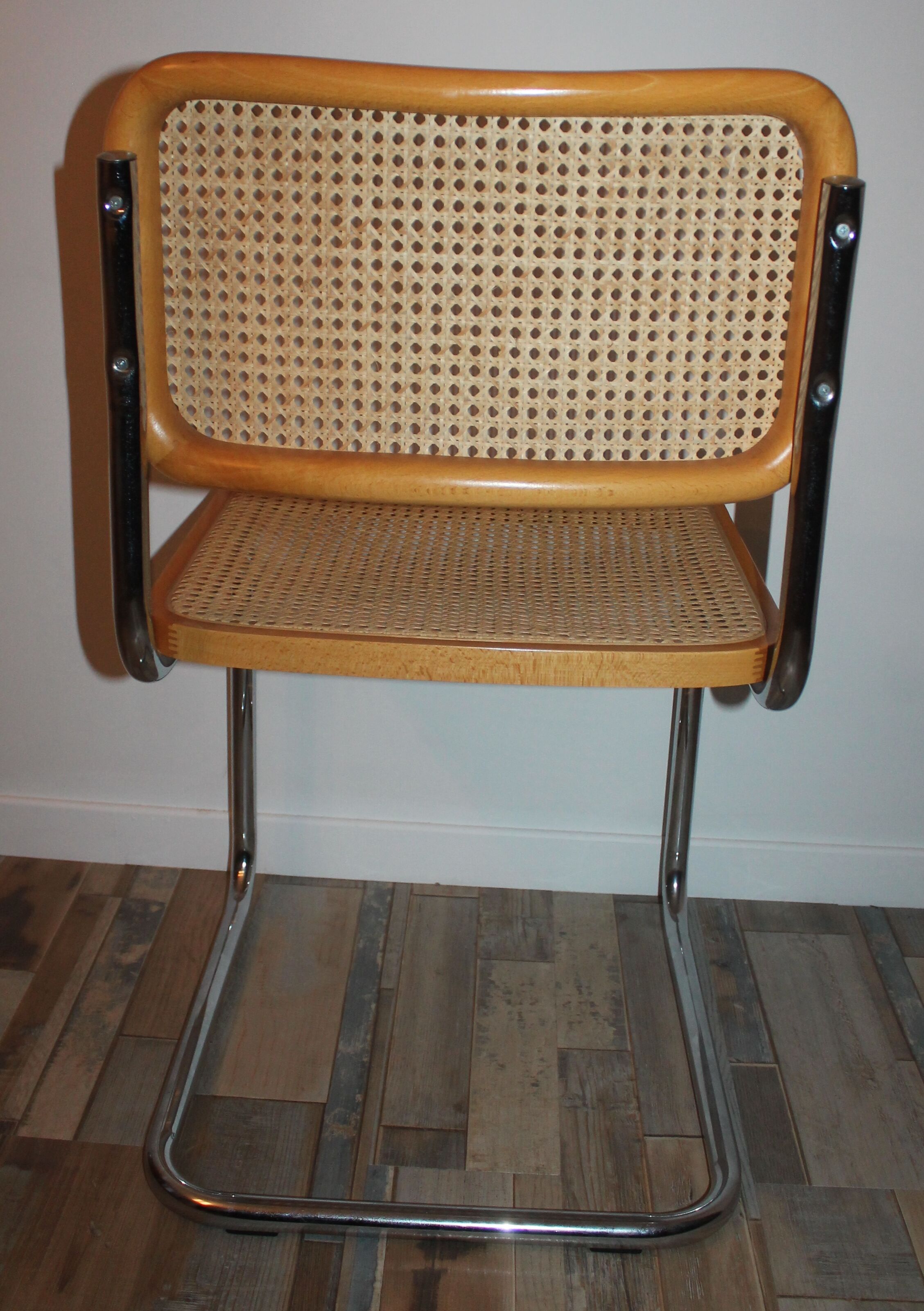 Lot de 4 chaises Cesca B32 par Marcel Breuer