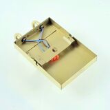 Pair of Mid-Century Glass & Brass Wall Lights from Limburg, Germany, 1960s