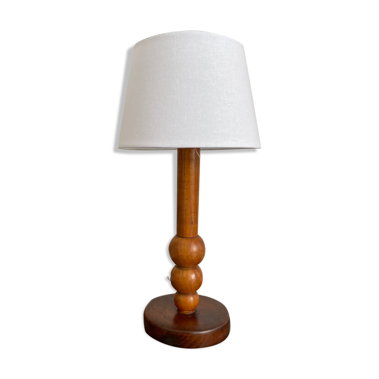 Modernist vintage wood lamp