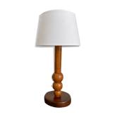 Lampe bois vintage moderniste