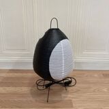 Trio of "Paper and metal design" lamps.