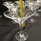 Set of Twelve Crystal Martini Glasses by Christinenhutte, Germany