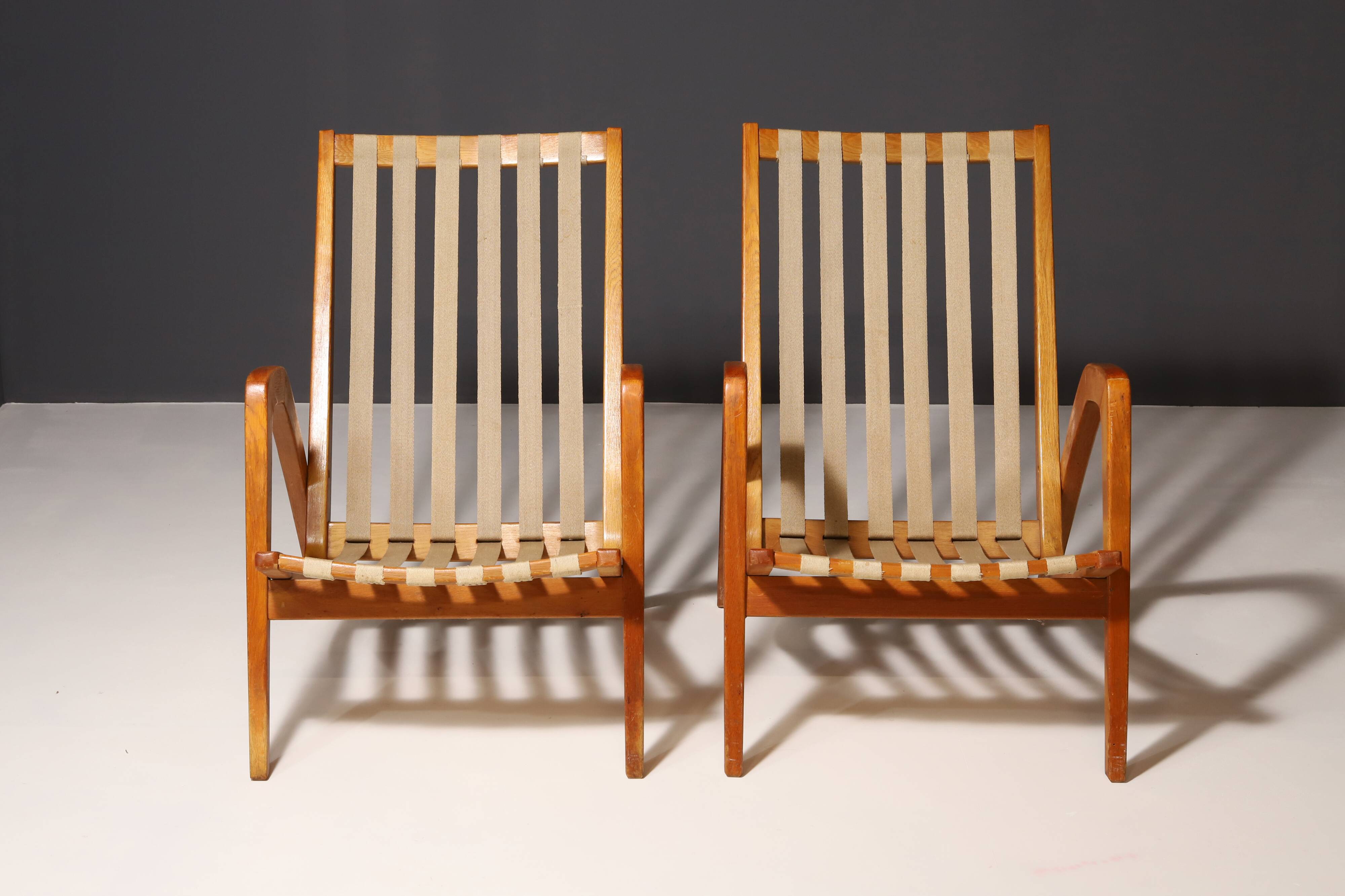 Pair of armchairs by Janěk Vaněk for Krásná Jizba, 1940´s, Czechoslovakia