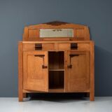 Art deco bar furniture in solid oak 1930s