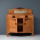 Art deco bar furniture in solid oak 1930s