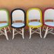 Suite of 4 terrace chairs Bistrot Parisien 1950s