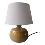 Ceramic lamp signed Montgolfier France, fish decor