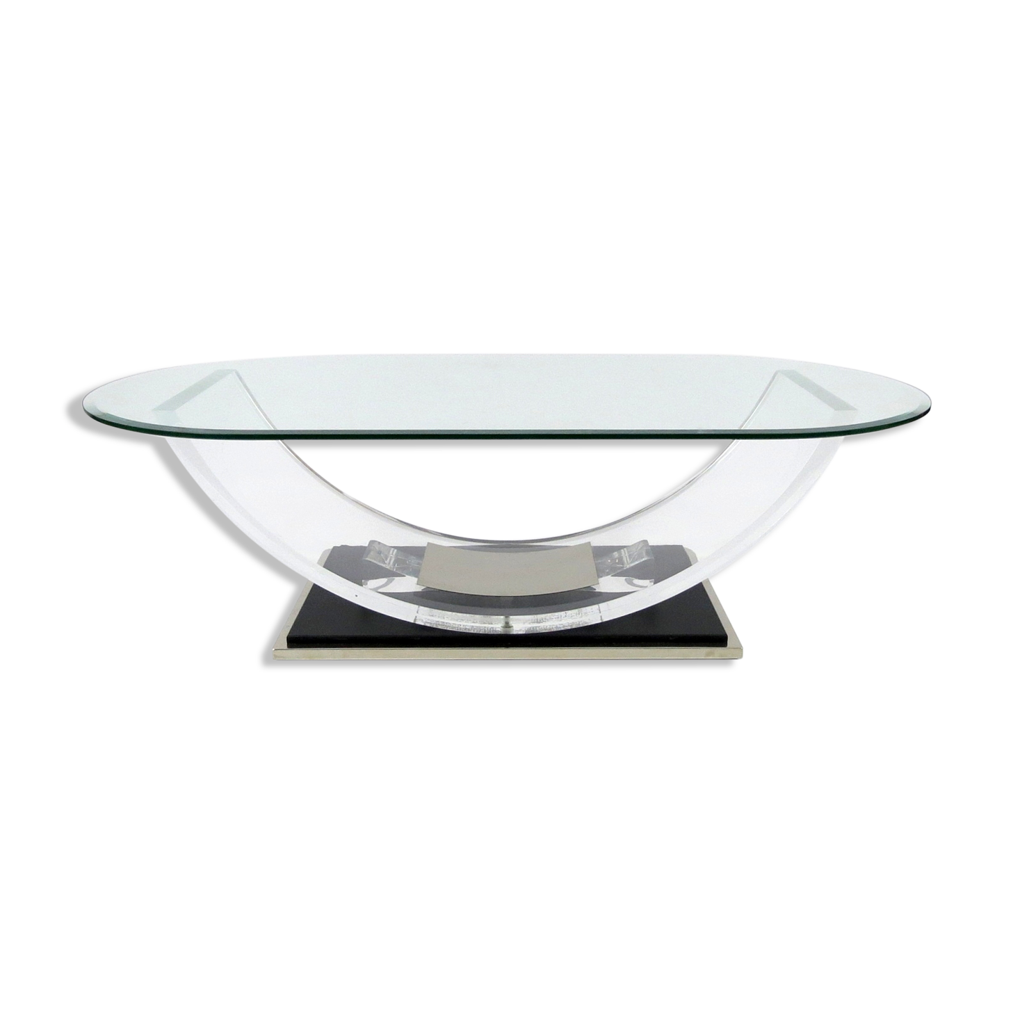 Table basse belge de Belgo Chrom, années 1970