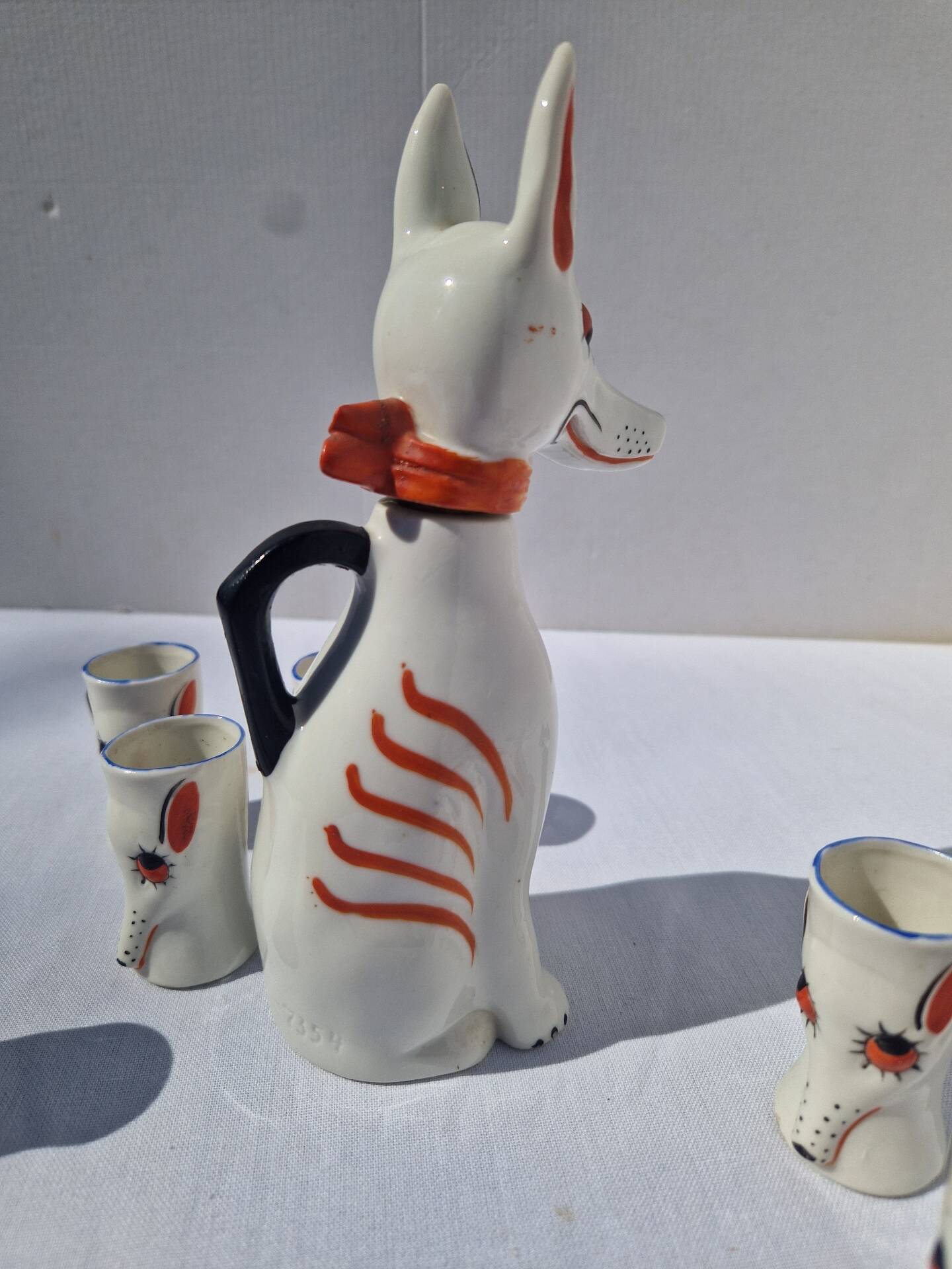 Service A Liqueur En Forme De Chien Style Robj
