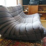Togo 2-seater sofa - Ligne Roset - Anthracite grey