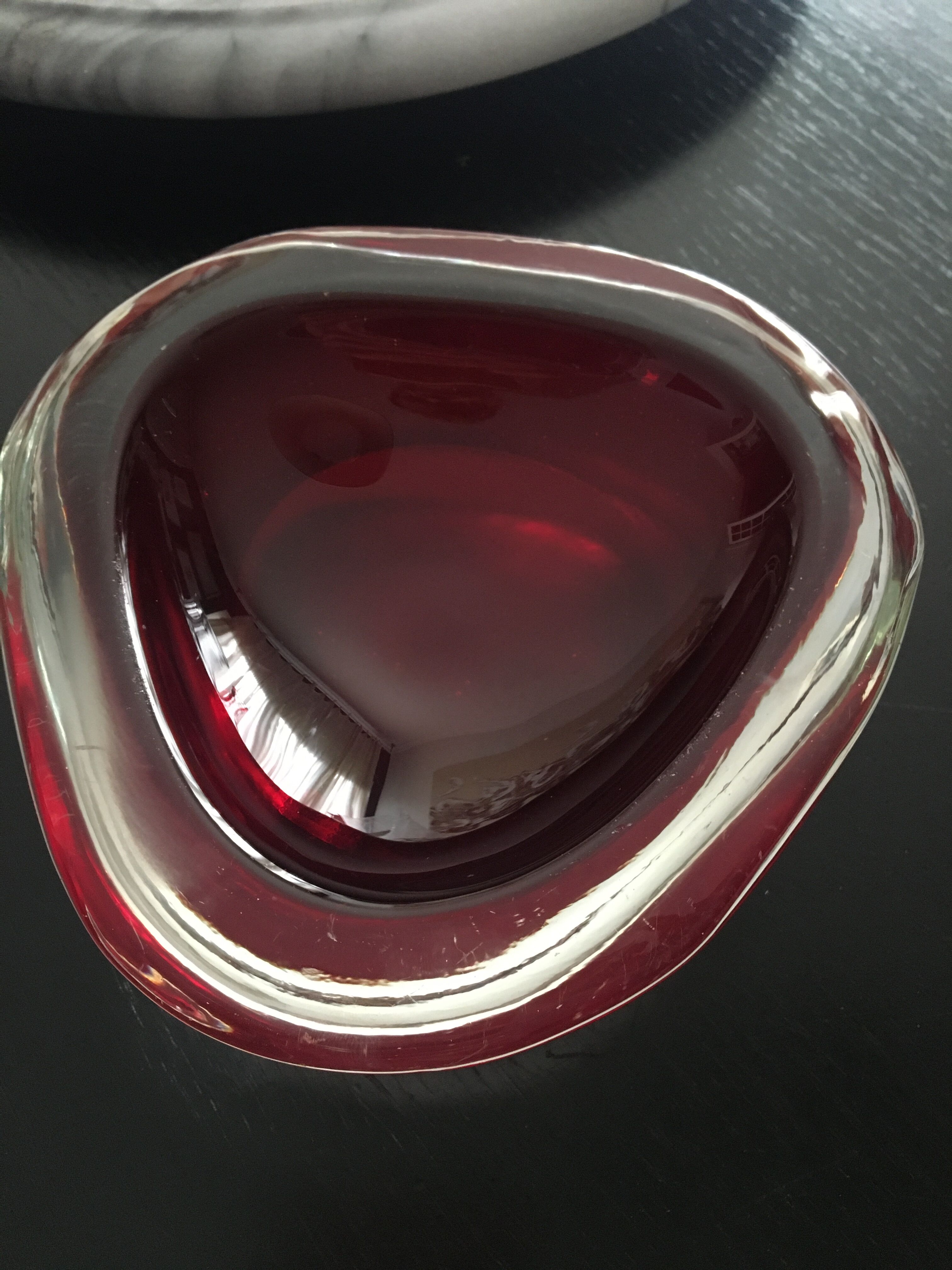 Empty Murano glass pocket