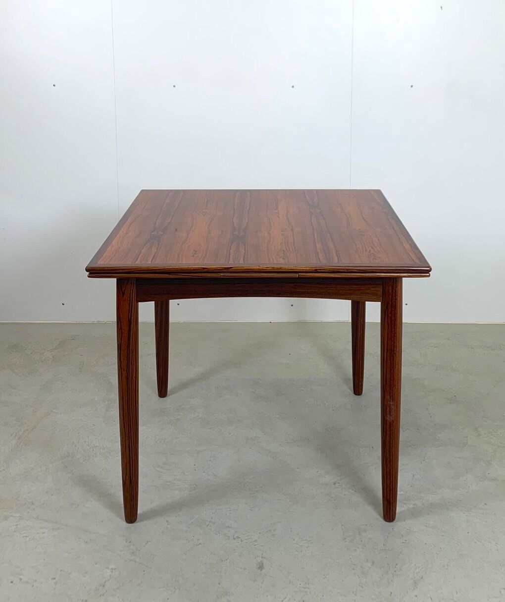Square dining table in palisander by Lübke, 1960