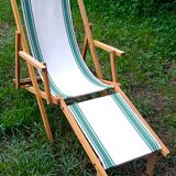 Chaise longue transat vintage