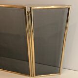 Brass and wire mesh firewall. french work. around 1970