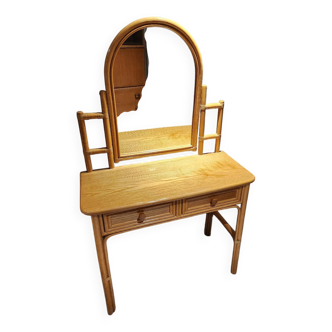 Vintage rattan dressing table