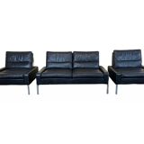 60s 70s sofa and 2 armchairs by Hans Peter Piehl for Wilkhahn leather sofa design