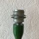 Pied de lampe bois laqué vert