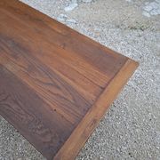 Table basse de ferme rustique ancienne un tiroir -1m42