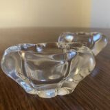 Pair of Daum crystal salt cellars
