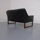 Mid-Century Rosewood & Leather 2-Seater Sofa by Rudolf Glatzel for Kill International, 1960s