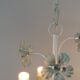 Metal chandelier. Antique. 5 arms.