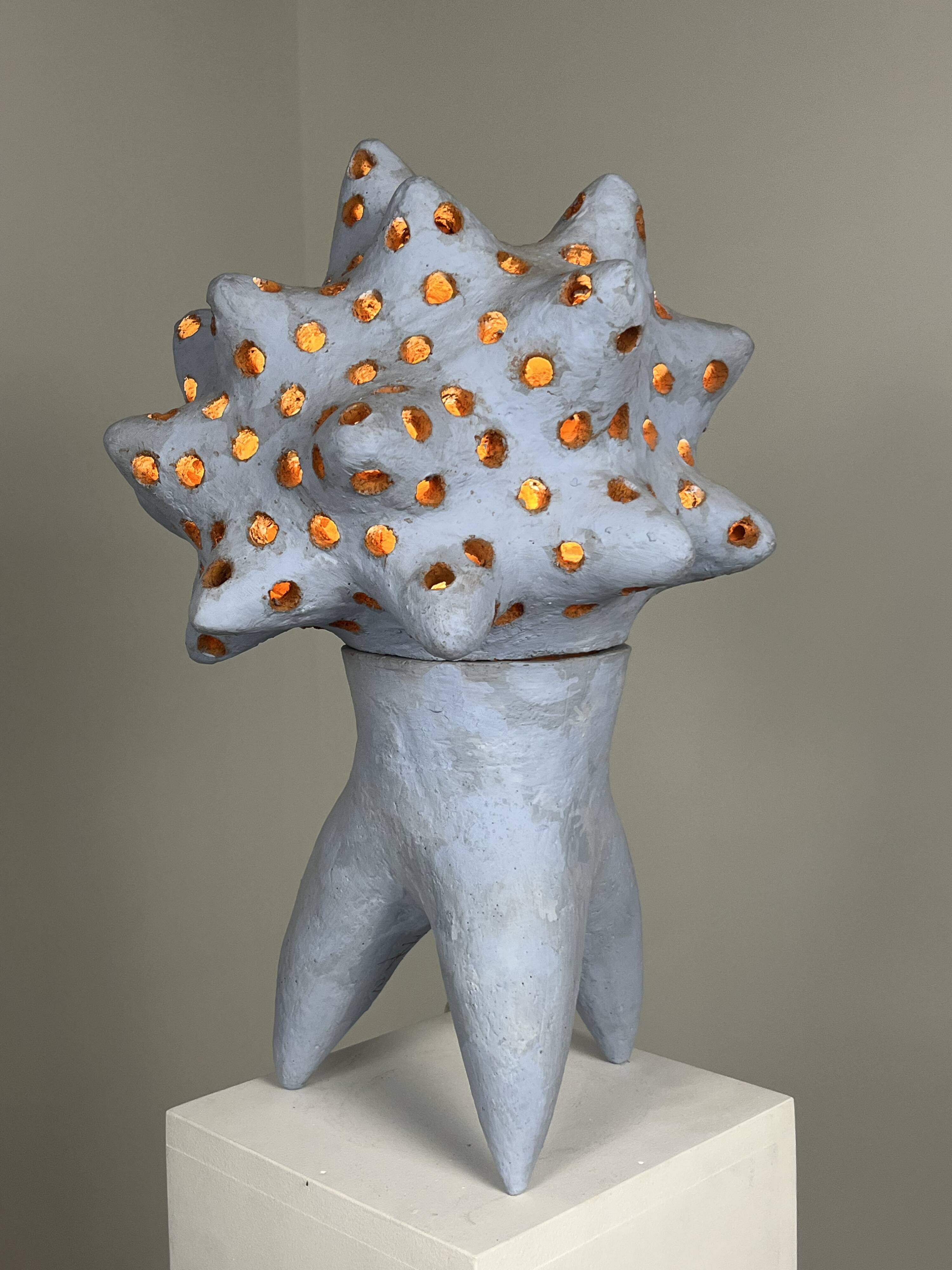 Ceramic lamp by agnes debizet. contemporary ceramist.