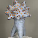 Ceramic lamp by agnes debizet. contemporary ceramist.