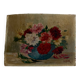 Oil on cardboard signed Dior dahlias 1950